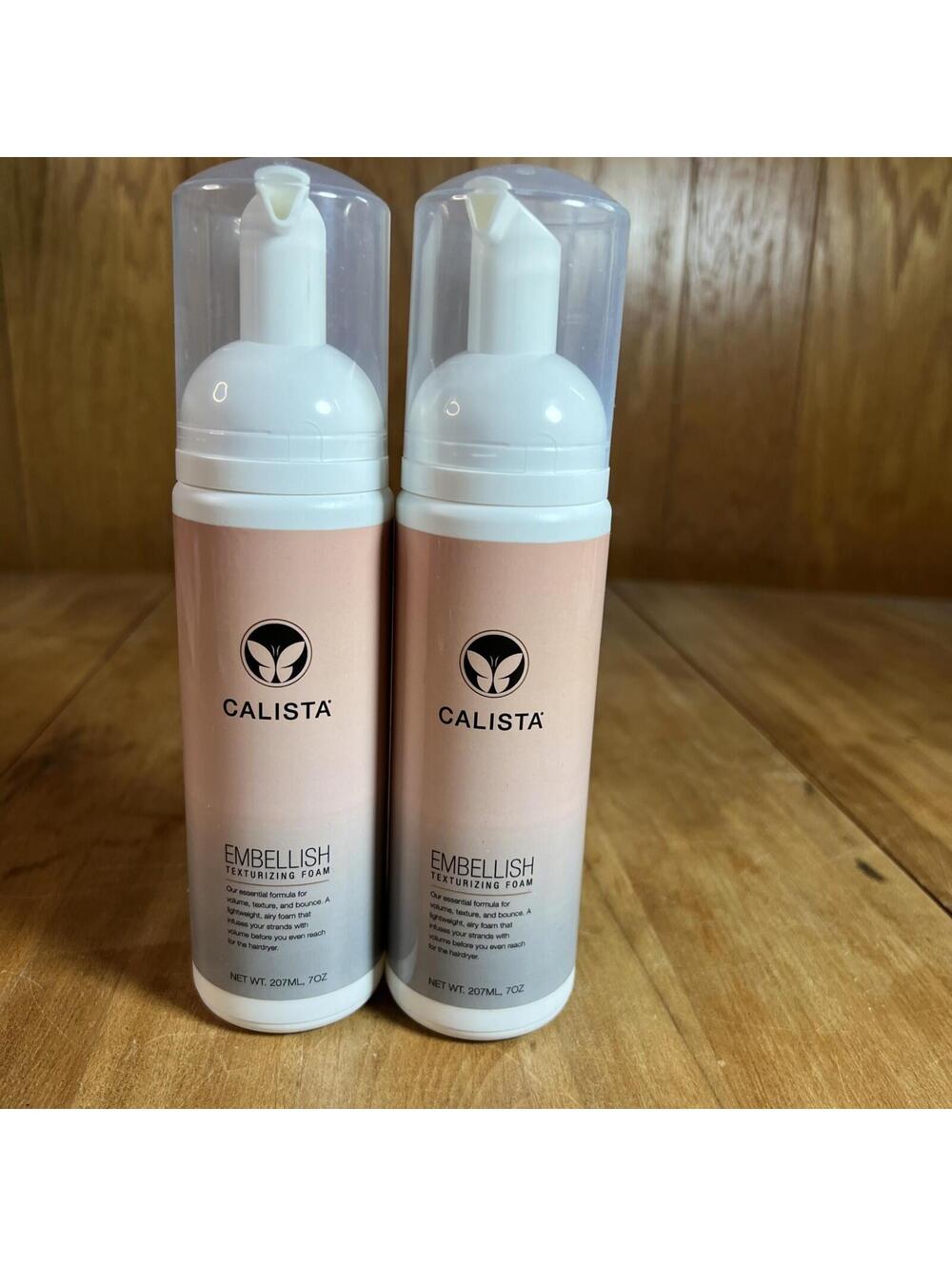 Calista Embellish Texturizing Hair Foam 7oz x2 (Lot of 2) New